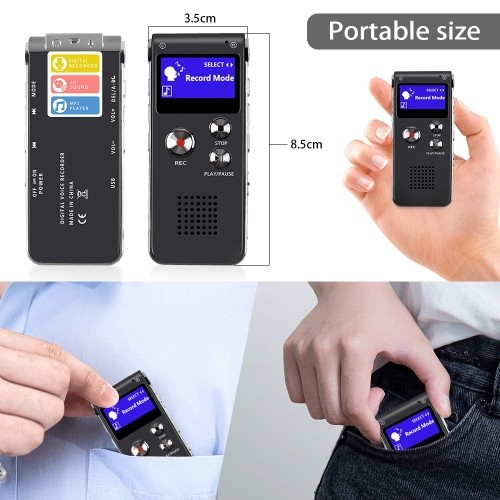 Máy ghi âm nhỏ SK012, nghe loa ngoài to rõ, GIAO LIỀN HỎA TỐC